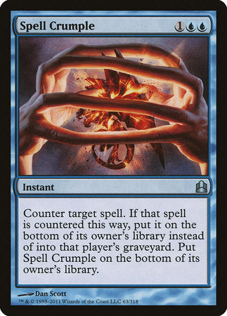 Spell Crumple [Commander 2011] | Jomio and Rueliete's Cards and Comics