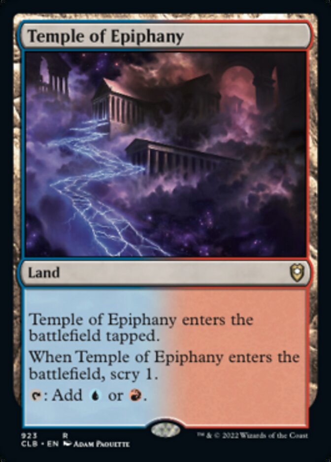 Temple of Epiphany [Commander Legends: Battle for Baldur's Gate] | Jomio and Rueliete's Cards and Comics