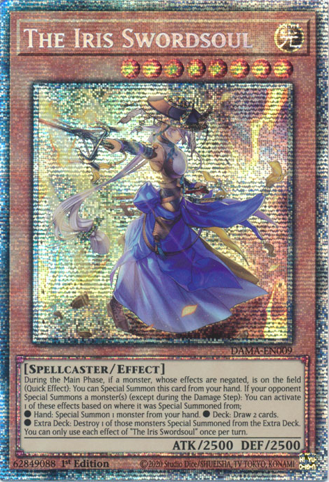 The Iris Swordsoul [DAMA-EN009] Starlight Rare | Jomio and Rueliete's Cards and Comics