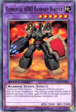 Elemental HERO Rampart Blaster [SGX1-ENA23] Common | Jomio and Rueliete's Cards and Comics
