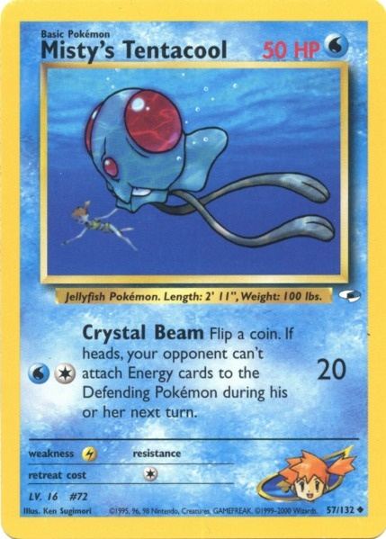 Misty's Tentacool (57/132) [Gym Heroes Unlimited] | Jomio and Rueliete's Cards and Comics