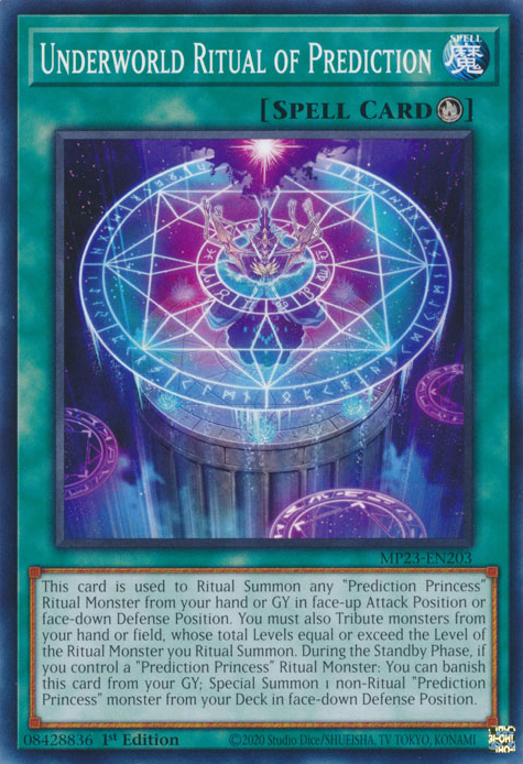 Underworld Ritual of Prediction [MP23-EN203] Common | Jomio and Rueliete's Cards and Comics