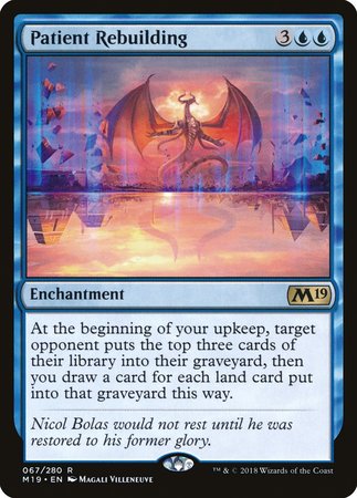 Patient Rebuilding [Core Set 2019] | Jomio and Rueliete's Cards and Comics