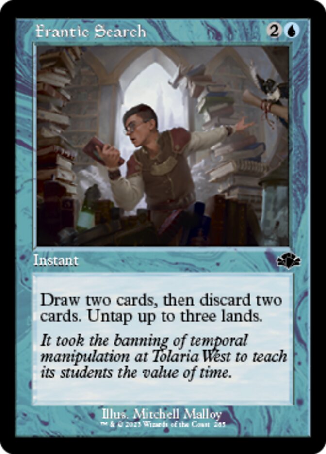 Frantic Search (Retro) [Dominaria Remastered] | Jomio and Rueliete's Cards and Comics