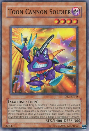 Toon Cannon Soldier [DB2-EN118] Common | Jomio and Rueliete's Cards and Comics