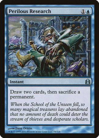 Perilous Research [Commander 2011] | Jomio and Rueliete's Cards and Comics
