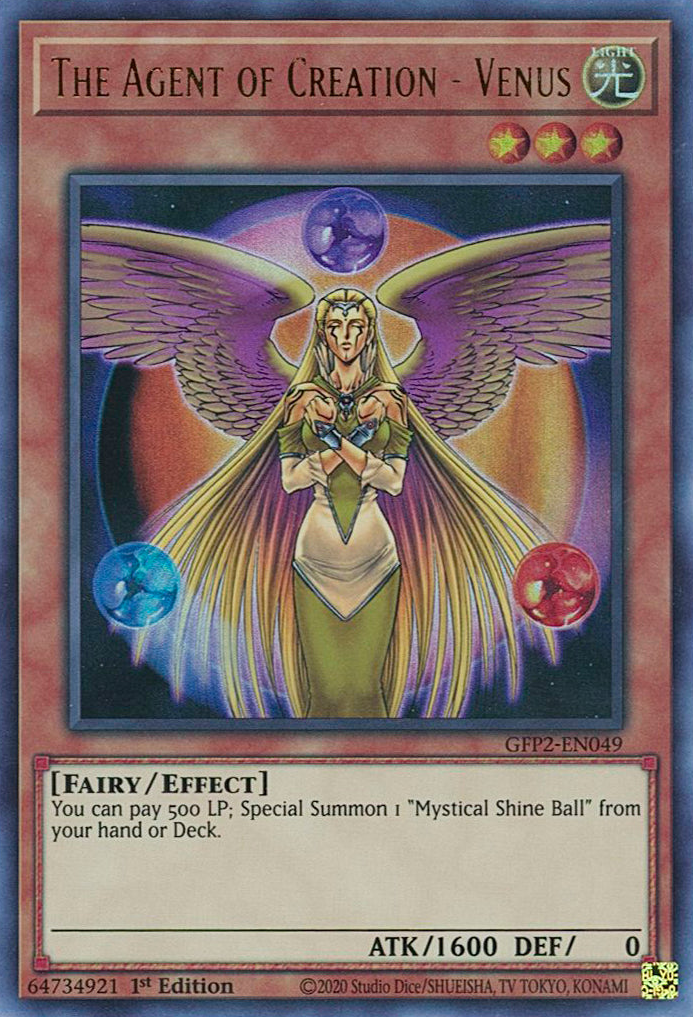 The Agent of Creation - Venus [GFP2-EN049] Ultra Rare | Jomio and Rueliete's Cards and Comics