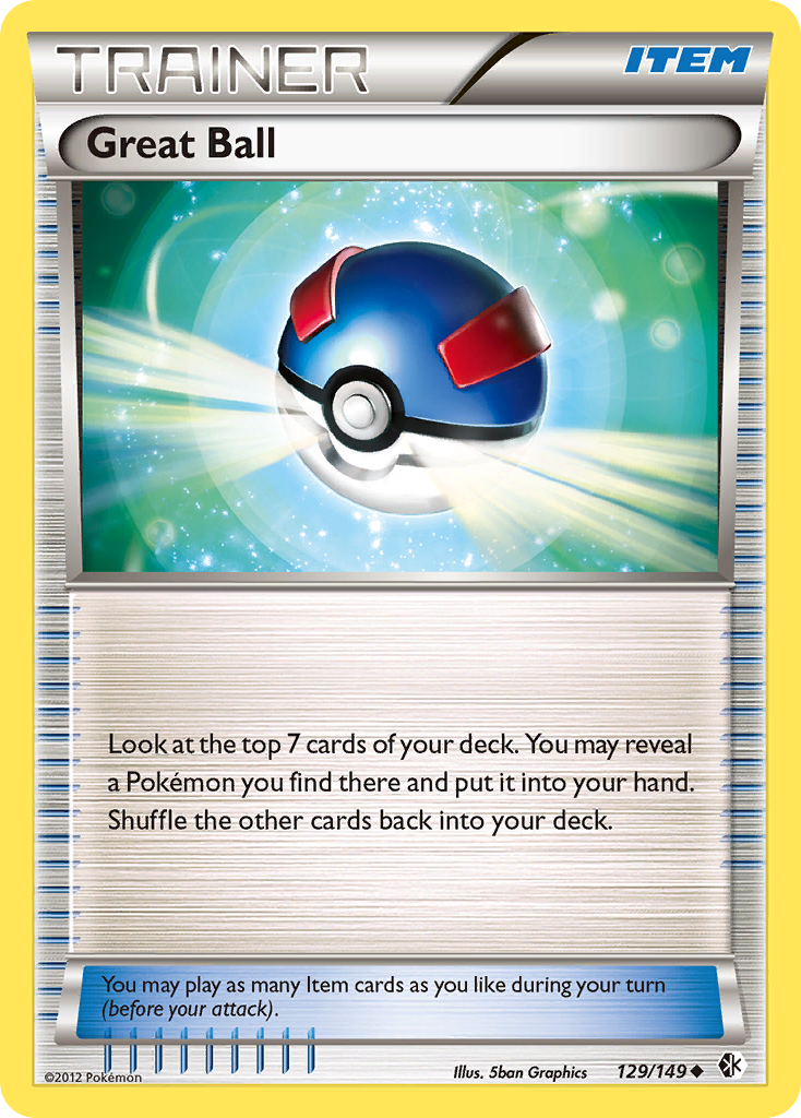 Great Ball (129/149) [Black & White: Boundaries Crossed] | Jomio and Rueliete's Cards and Comics