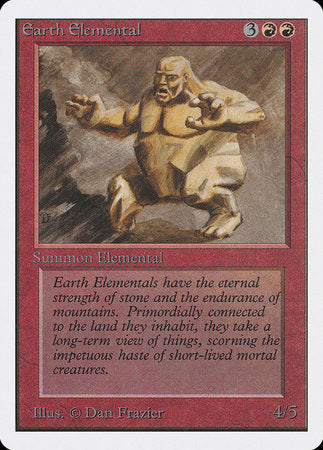 Earth Elemental [Unlimited Edition] | Jomio and Rueliete's Cards and Comics