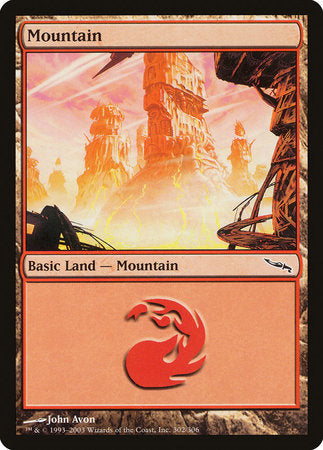 Mountain (302) [Mirrodin] | Jomio and Rueliete's Cards and Comics
