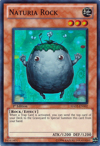 Naturia Rock [HA02-EN002] Super Rare | Jomio and Rueliete's Cards and Comics