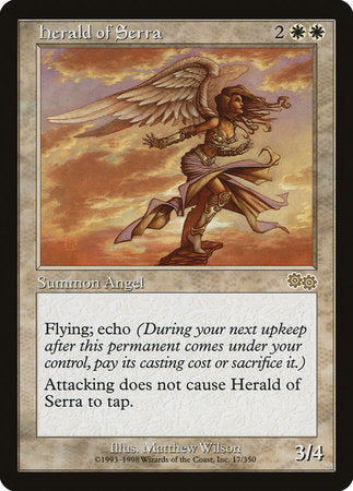 Herald of Serra [Urza's Saga] | Jomio and Rueliete's Cards and Comics