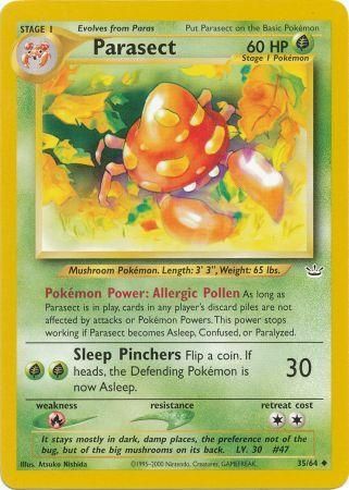 Parasect (35/64) [Neo Revelation Unlimited] | Jomio and Rueliete's Cards and Comics