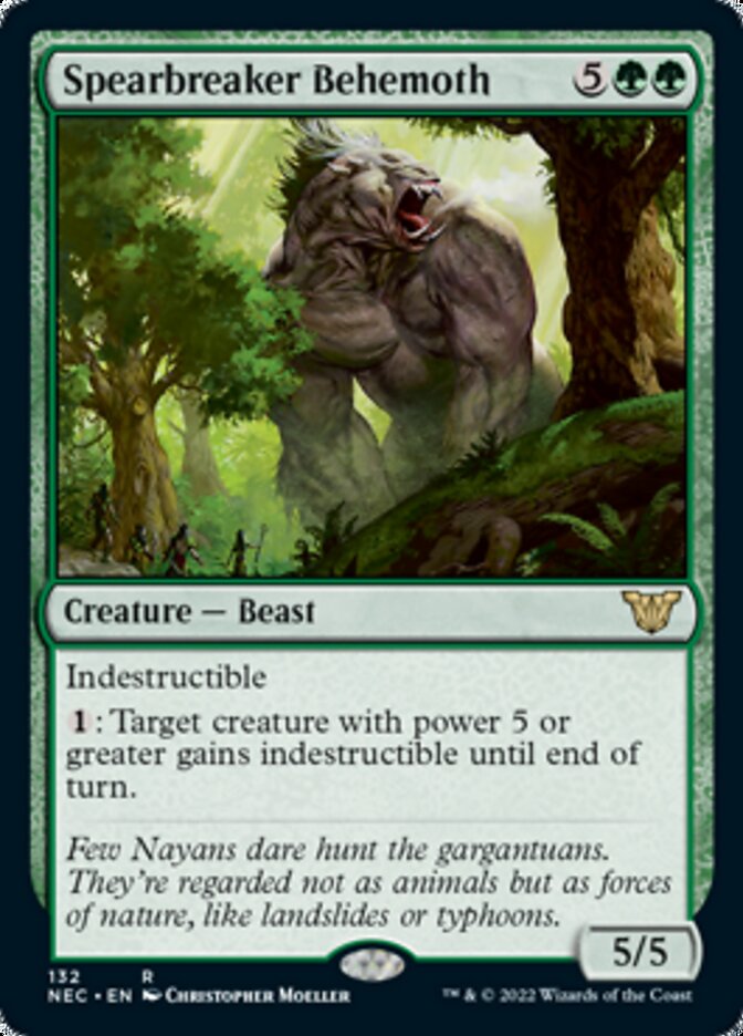 Spearbreaker Behemoth [Kamigawa: Neon Dynasty Commander] | Jomio and Rueliete's Cards and Comics