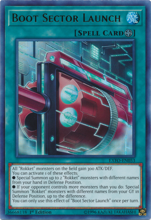 Boot Sector Launch [EXFO-EN053] Ultra Rare | Jomio and Rueliete's Cards and Comics
