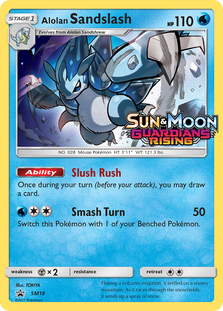 Alolan Sandslash (SM18) (Prerelease Promo) [Sun & Moon: Black Star Promos] | Jomio and Rueliete's Cards and Comics