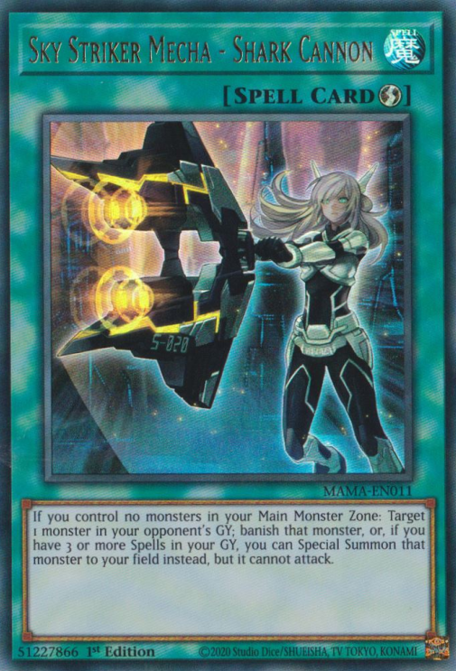 Sky Striker Mecha - Shark Cannon [MAMA-EN011] Ultra Rare | Jomio and Rueliete's Cards and Comics