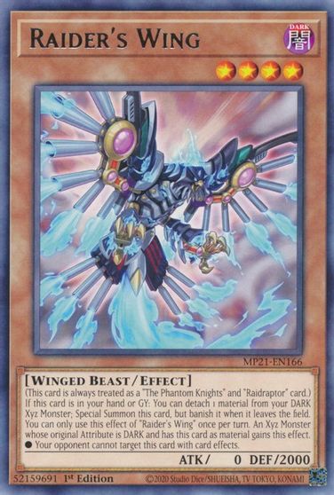 Raider's Wing [MP21-EN166] Rare | Jomio and Rueliete's Cards and Comics