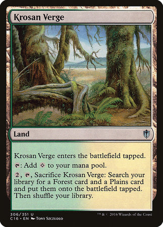 Krosan Verge [Commander 2016] | Jomio and Rueliete's Cards and Comics