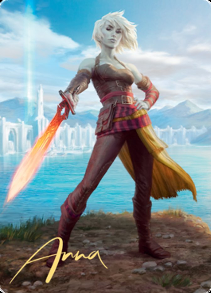 Nahiri, Heir of the Ancients 1 Art Card (Gold-Stamped Signature) [Zendikar Rising Art Series] | Jomio and Rueliete's Cards and Comics