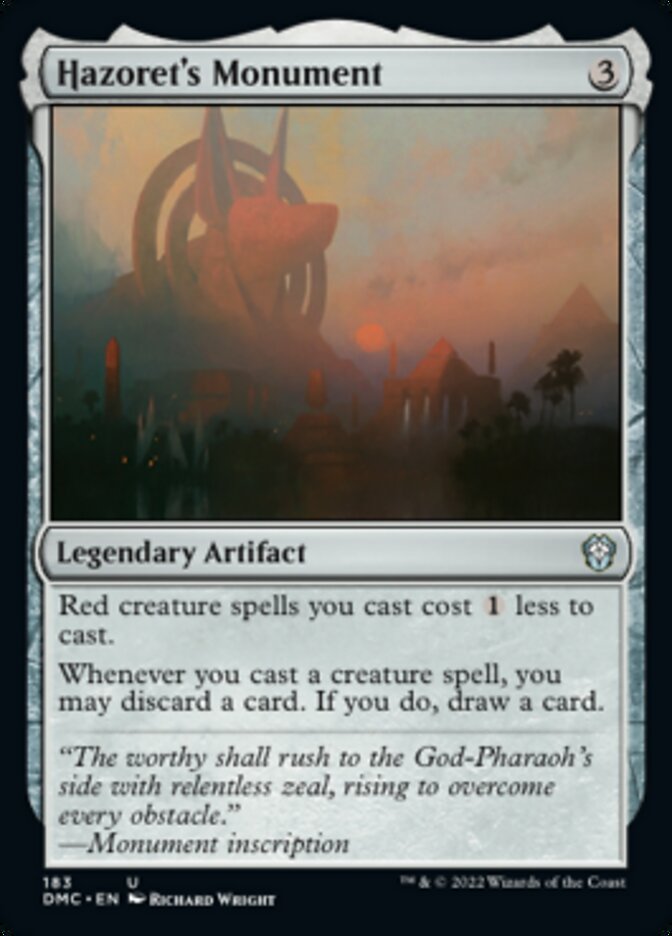 Hazoret's Monument [Dominaria United Commander] | Jomio and Rueliete's Cards and Comics