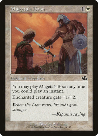 Mageta's Boon [Prophecy] | Jomio and Rueliete's Cards and Comics