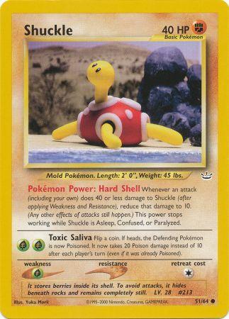 Shuckle (51/64) [Neo Revelation Unlimited] | Jomio and Rueliete's Cards and Comics