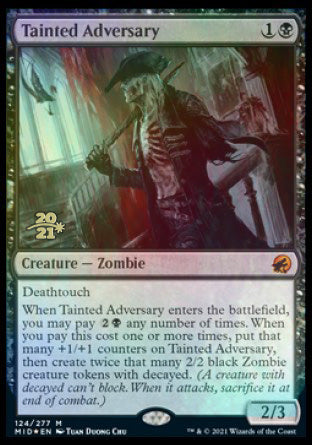 Tainted Adversary [Innistrad: Midnight Hunt Prerelease Promos] | Jomio and Rueliete's Cards and Comics