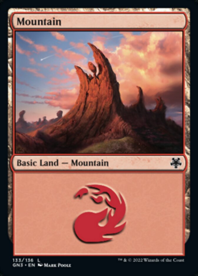 Mountain (133) [Game Night: Free-for-All] | Jomio and Rueliete's Cards and Comics