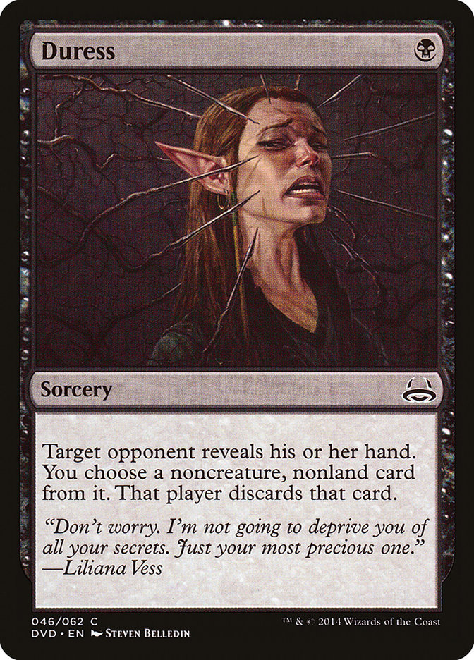 Duress (Divine vs. Demonic) [Duel Decks Anthology] | Jomio and Rueliete's Cards and Comics