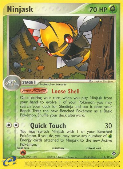 Ninjask (18/97) [EX: Dragon] | Jomio and Rueliete's Cards and Comics