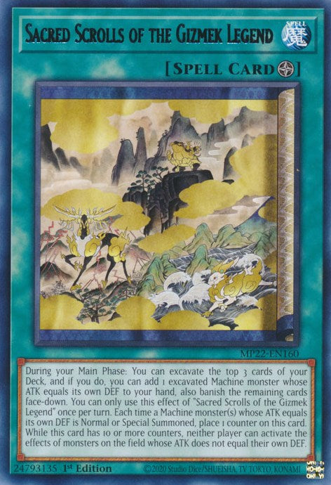 Sacred Scrolls of the Gizmek Legend [MP22-EN160] Rare | Jomio and Rueliete's Cards and Comics