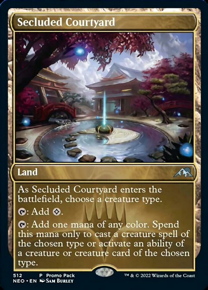 Secluded Courtyard (Promo Pack) [Kamigawa: Neon Dynasty Promos] | Jomio and Rueliete's Cards and Comics