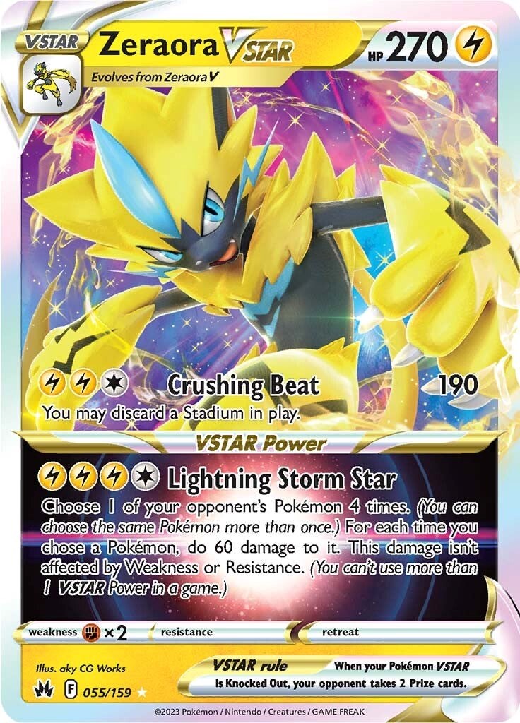 Zeraora VSTAR (055/159) [Sword & Shield: Crown Zenith] | Jomio and Rueliete's Cards and Comics