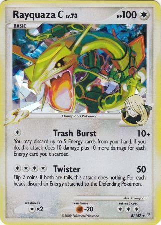 Rayquaza C (8/147) (Cracked Ice) [Platinum: Supreme Victors] | Jomio and Rueliete's Cards and Comics