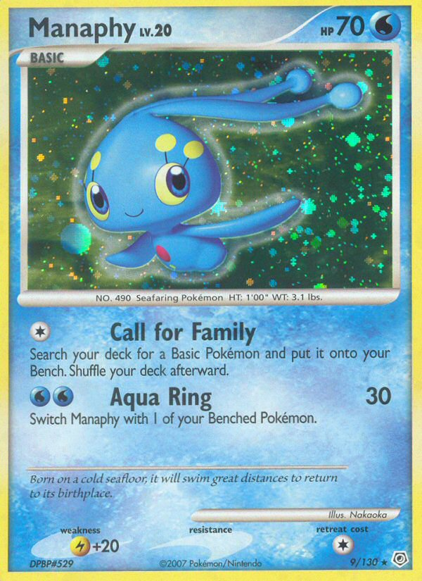 Manaphy (9/130) [Diamond & Pearl: Base Set] | Jomio and Rueliete's Cards and Comics