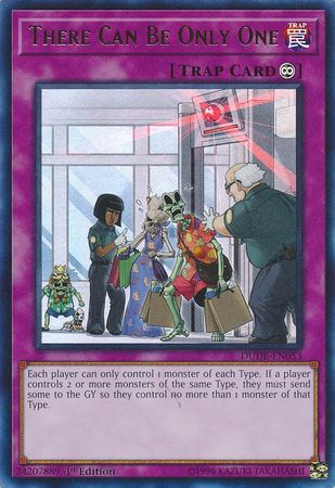 There Can Be Only One [DUDE-EN053] Ultra Rare | Jomio and Rueliete's Cards and Comics