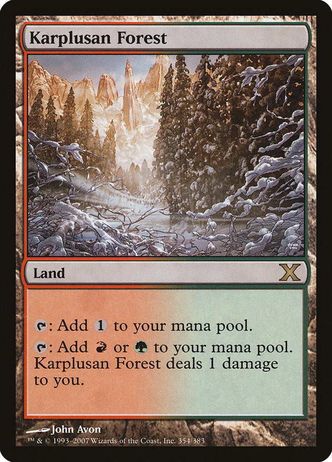 Karplusan Forest [Tenth Edition] | Jomio and Rueliete's Cards and Comics