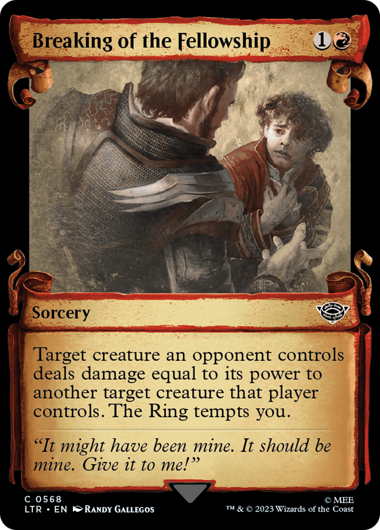 Breaking of the Fellowship [The Lord of the Rings: Tales of Middle-Earth Showcase Scrolls] | Jomio and Rueliete's Cards and Comics