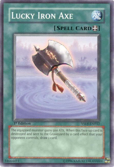 Lucky Iron Axe [YSDJ-EN032] Common | Jomio and Rueliete's Cards and Comics