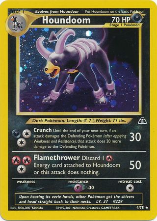 Houndoom (4/75) [Neo Discovery Unlimited] | Jomio and Rueliete's Cards and Comics