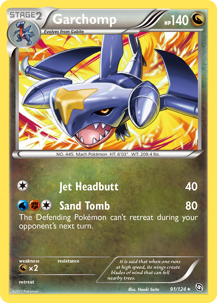 Garchomp (91/124) [Black & White: Dragons Exalted] | Jomio and Rueliete's Cards and Comics