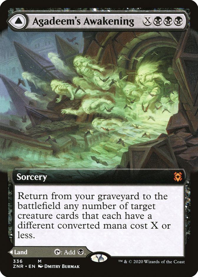 Agadeem's Awakening // Agadeem, the Undercrypt (Extended Art) [Zendikar Rising] | Jomio and Rueliete's Cards and Comics