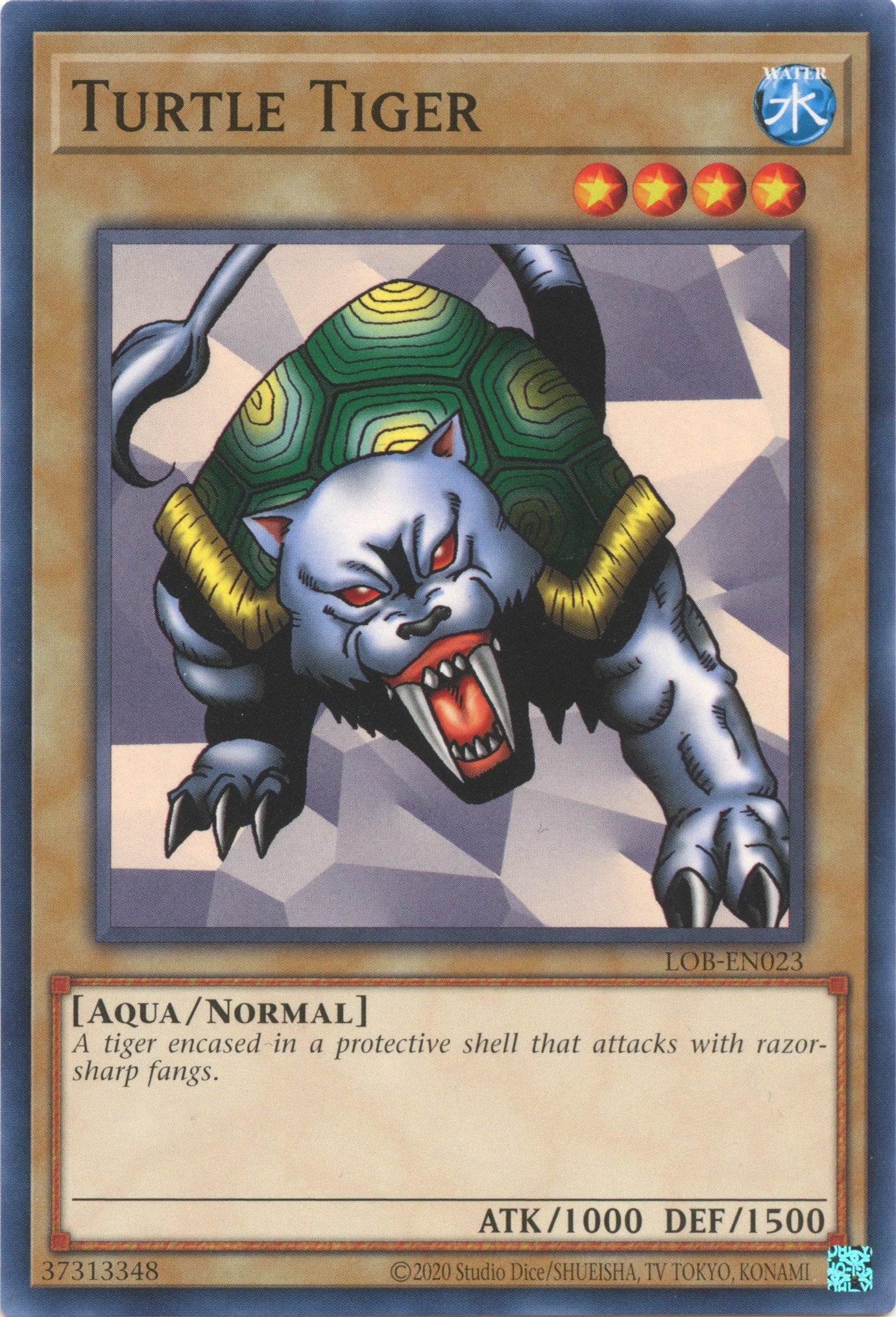 Turtle Tiger (25th Anniversary) [LOB-EN023] Common | Jomio and Rueliete's Cards and Comics