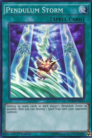 Pendulum Storm [BOSH-EN057] Super Rare | Jomio and Rueliete's Cards and Comics