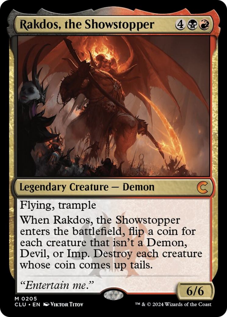 Rakdos, the Showstopper [Ravnica: Clue Edition] | Jomio and Rueliete's Cards and Comics