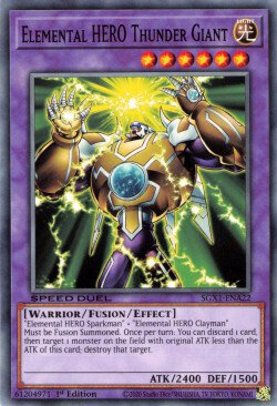 Elemental HERO Thunder Giant [SGX1-ENA22] Common | Jomio and Rueliete's Cards and Comics