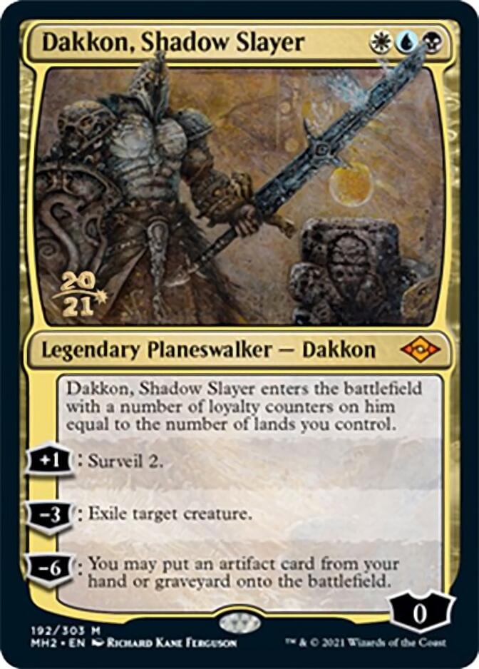 Dakkon, Shadow Slayer [Modern Horizons 2 Prerelease Promos] | Jomio and Rueliete's Cards and Comics