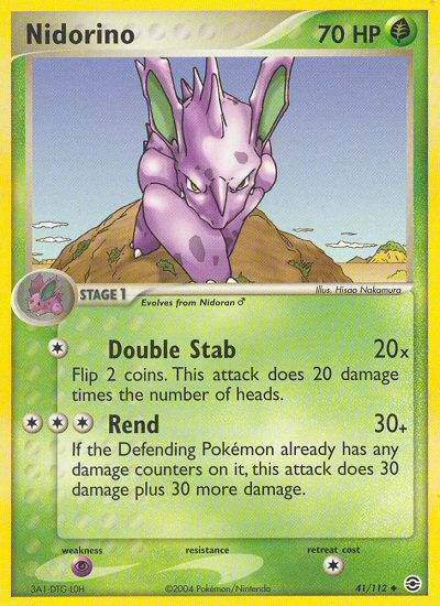 Nidorino (41/112) [EX: FireRed & LeafGreen] | Jomio and Rueliete's Cards and Comics