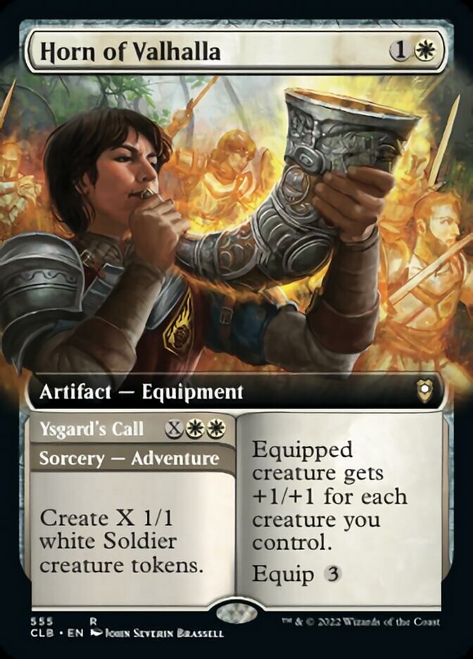 Horn of Valhalla // Ysgard's Call (Extended Art) [Commander Legends: Battle for Baldur's Gate] | Jomio and Rueliete's Cards and Comics